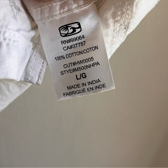 HONOLUA MENS PALM TREES HAWAIIAN BUTTON DOWN SHIRT 100% COTTON SIZE LARGE - Picture 4 of 6